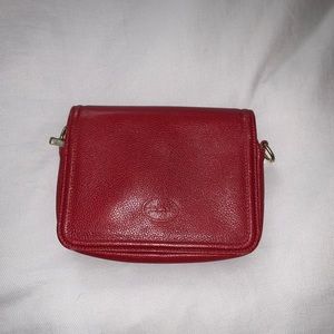 Vintage Longchamp Red Clutch
